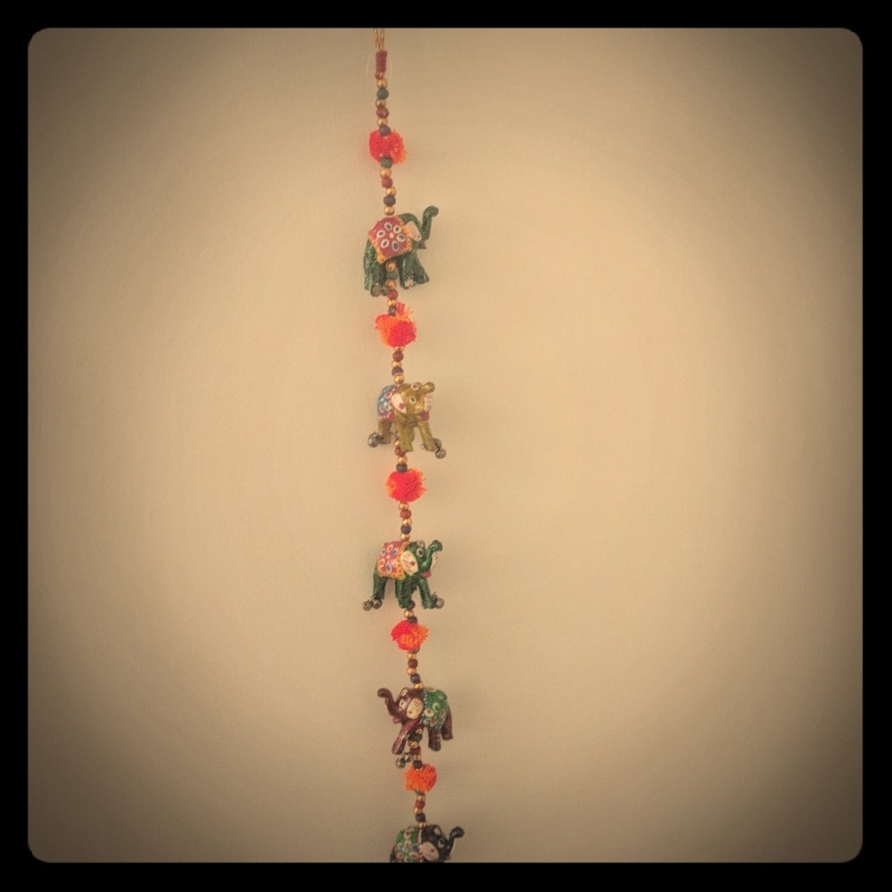 Two elephant hangings from world market